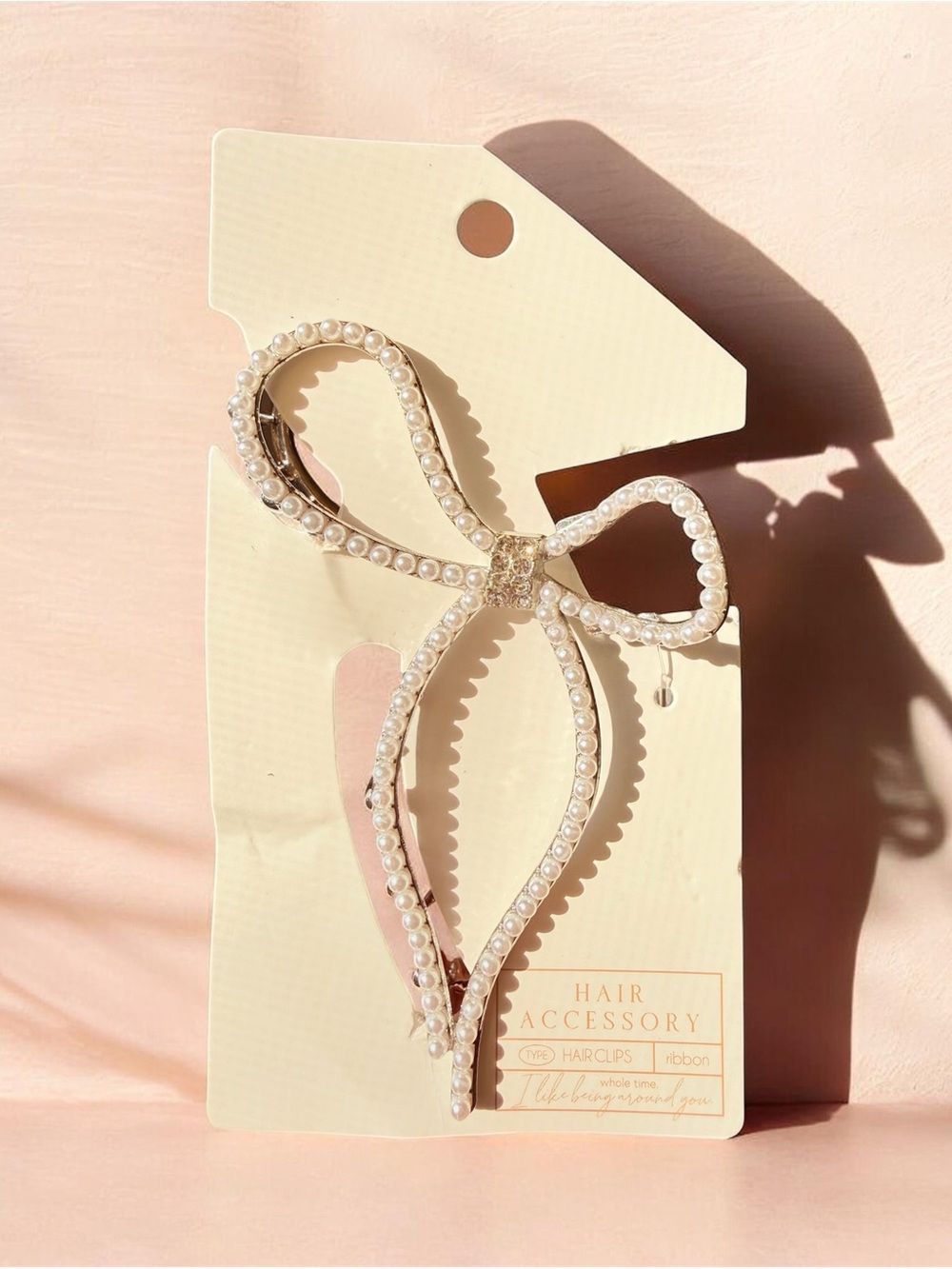 🔥Metal Pearl Bow Hair Clip - Ivory Pearl Accent